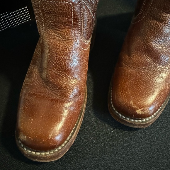 Vintage Floral Frye Campus Boots - Picture 2 of 7